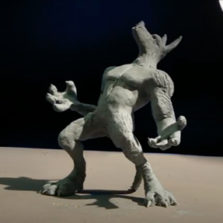 Metamorfosi in claymation: un licantropo by Justin Rasch